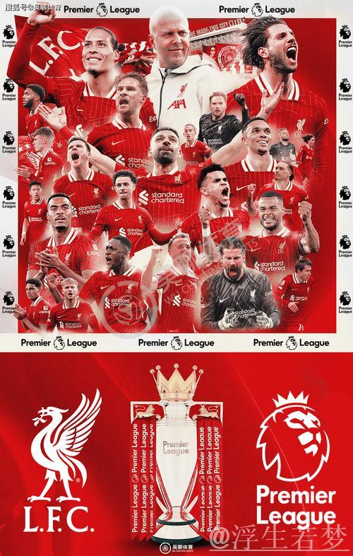 ​利物浦斩获队史第20座顶级联赛冠军，与曼联并列英格兰之巅​